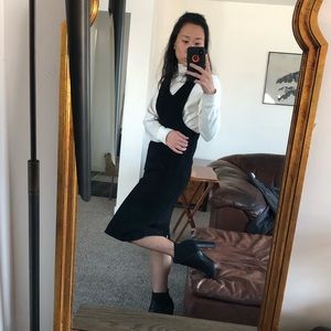 Orange Creek LA Black Overall Style Dress, S